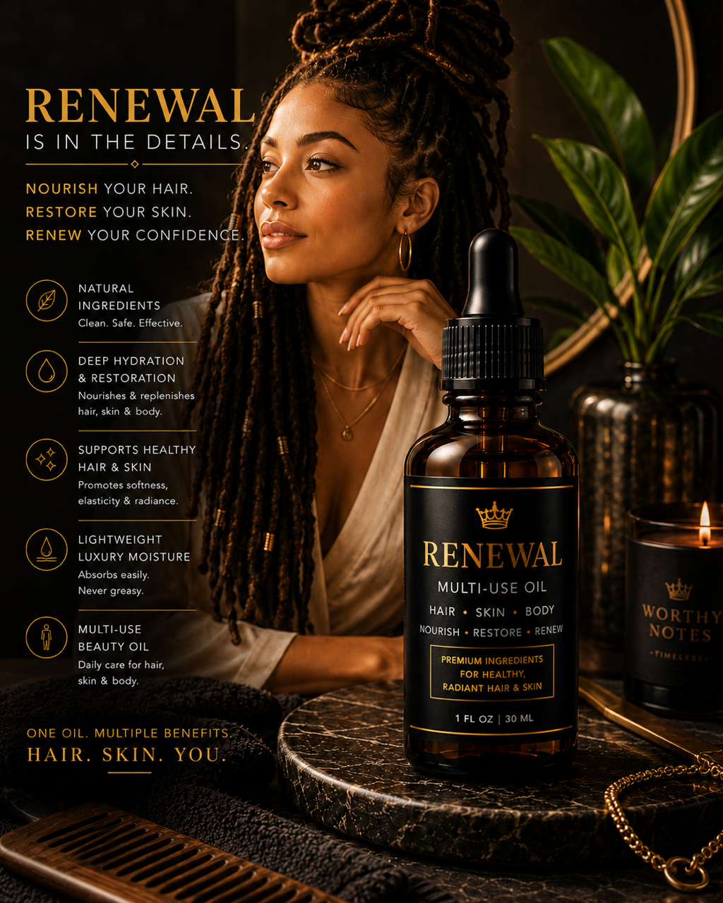 David's Crown - RENEWAL (Multi-Use Oil) - 1 oz.