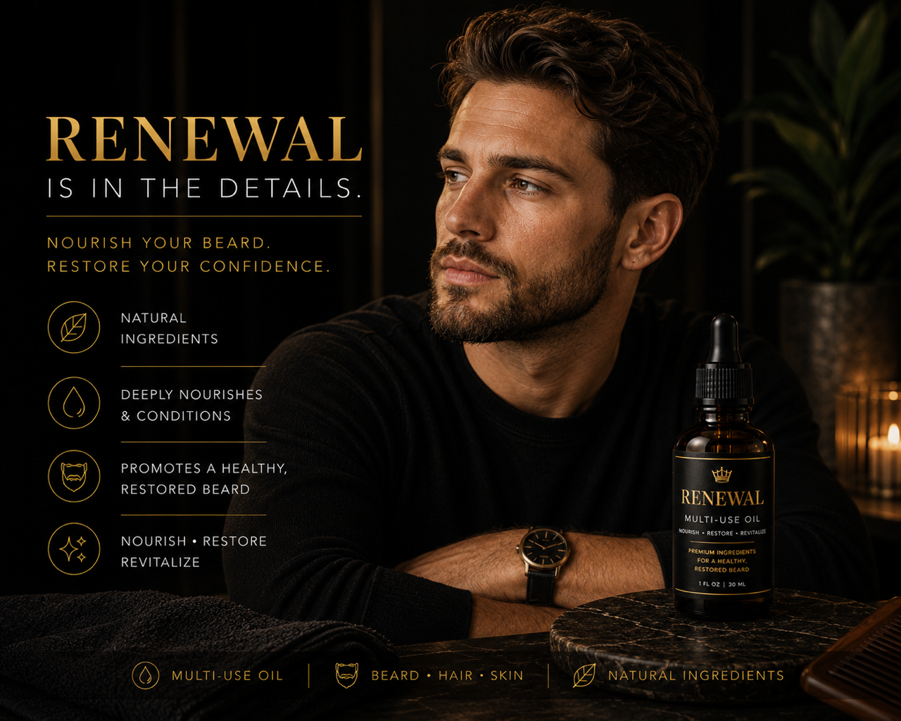 David's Crown - RENEWAL (Multi-Use Oil) - 1 oz.